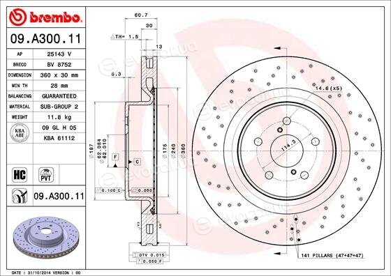Brembo 09.A300.11