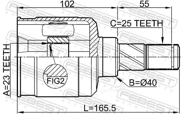 Febest 0211-B15LH