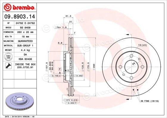 Brembo 09.8903.14