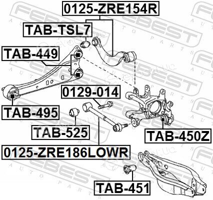 Febest 0125-ZRE154R