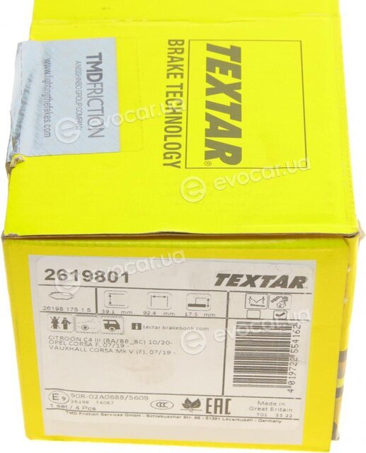 Textar 2619801