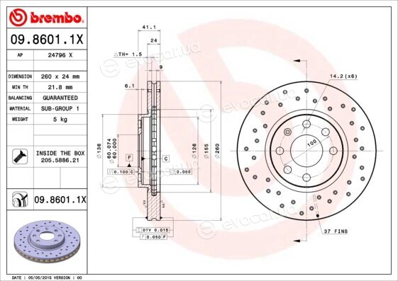 Brembo 09.8601.1X