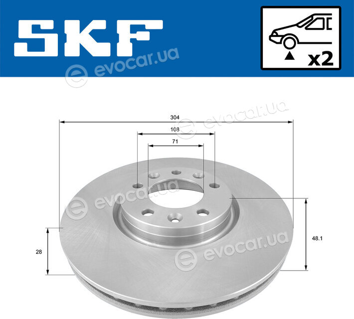 SKF VKBD 80106 V2