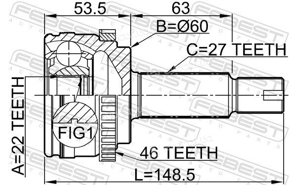 Febest 2210-CERA46