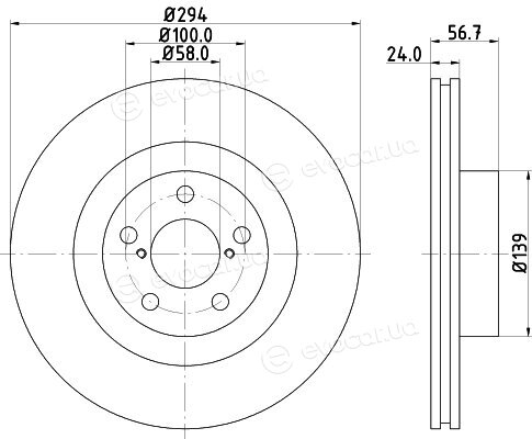 Hella Pagid 8DD 355 112-051