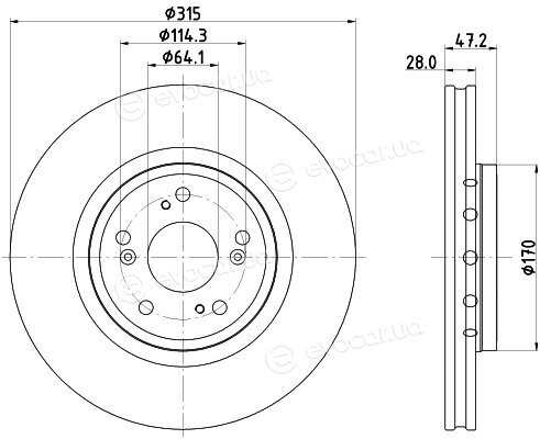 Hella Pagid 8DD 355 125-321