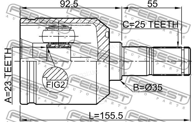 Febest 1211-TUCRR