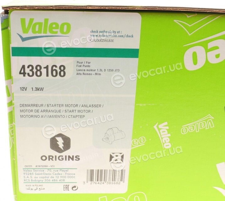 Valeo 438168