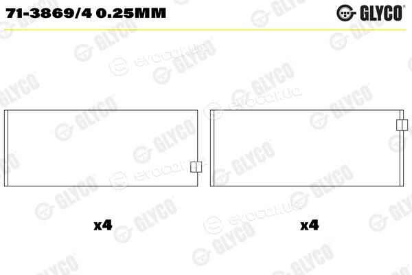 Glyco 71-3869/4 0.25MM