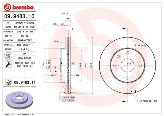 Brembo 09.9483.11