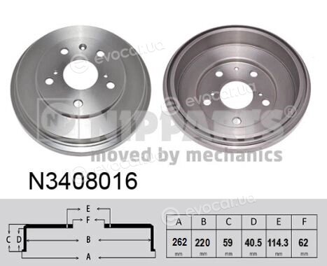 Nipparts N3408016