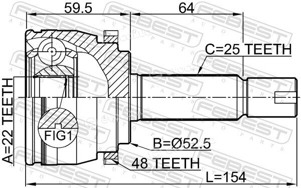 Febest 1210-SOLA48