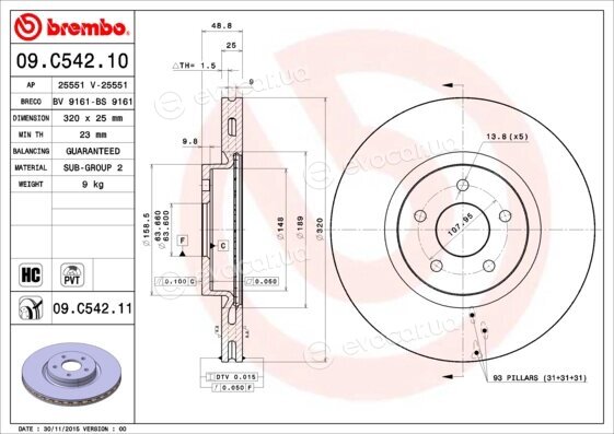 Brembo 09.C542.11