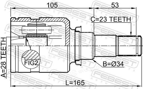 Febest 0111-NLP10RH