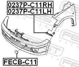 Febest 0237P-C11RH