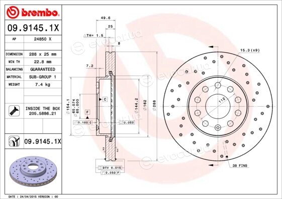 Brembo 09.9145.1X