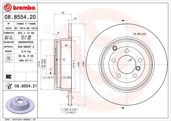 Brembo 08.8554.21