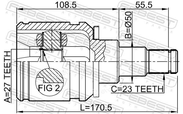 Febest 0111-ACA20LH