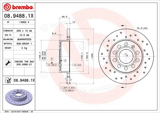 Brembo 08.9488.1X