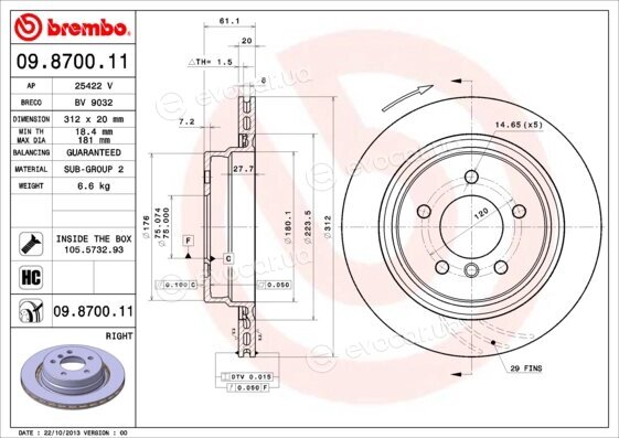 Brembo 09.8700.11