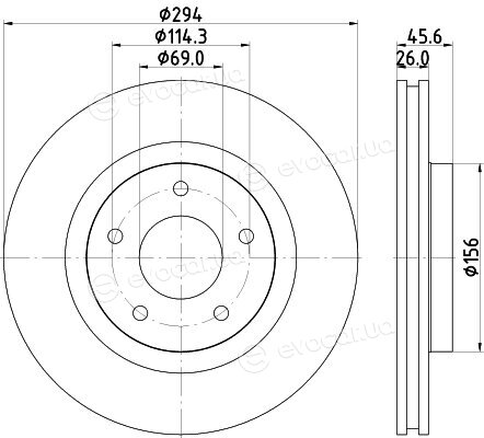 Hella Pagid 8DD 355 115-911