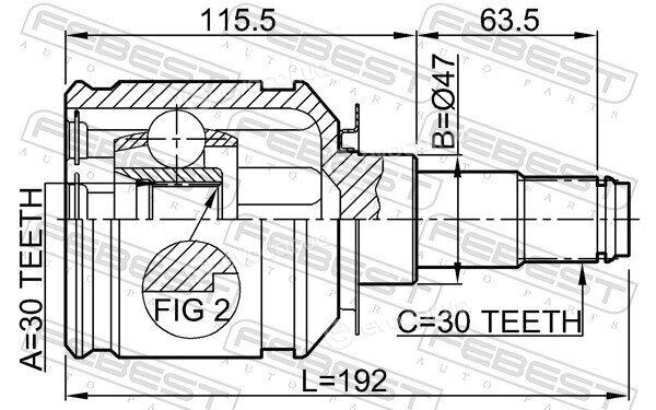 Febest 0111-GRJ120