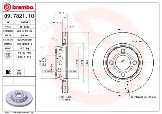 Brembo 09.7821.10