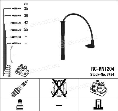NGK / NTK RC-RN1204