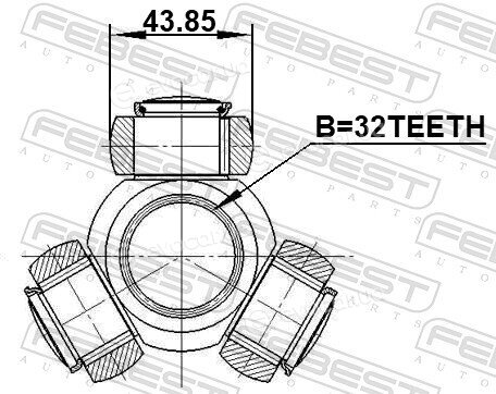 Febest 1216-D7AT2WD