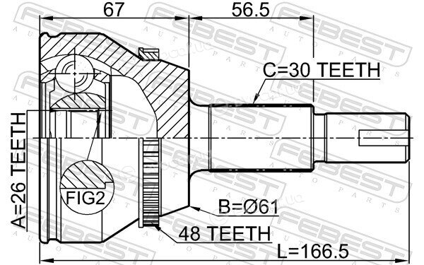 Febest 0110-GGL15A48