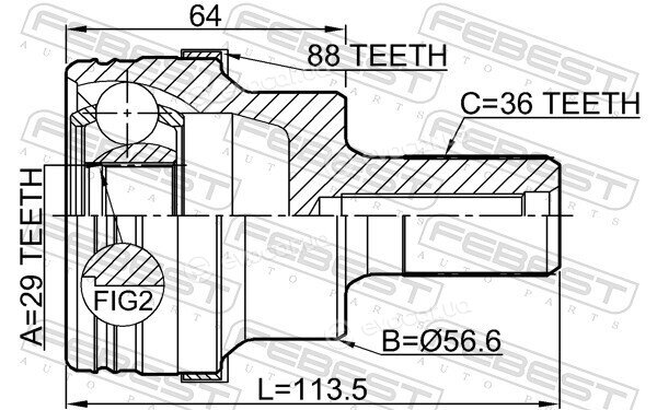 Febest 2110-KUGA88R