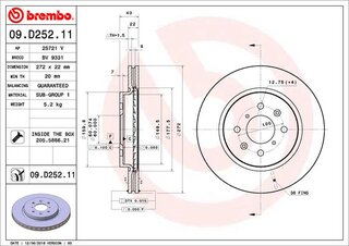 Brembo 09.D252.11