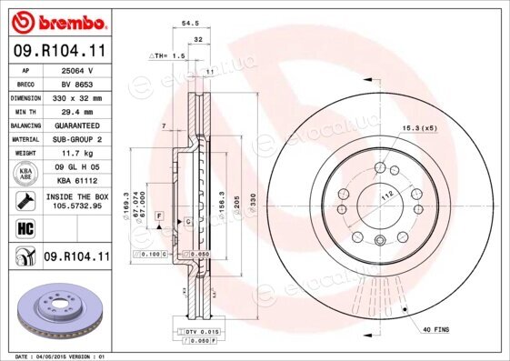 Brembo 09.R104.11