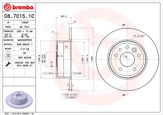 Brembo 08.7015.10