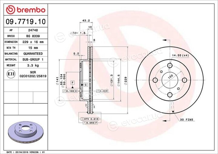 Brembo 09.7719.10