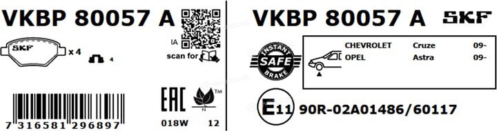 SKF VKBP 80057 A