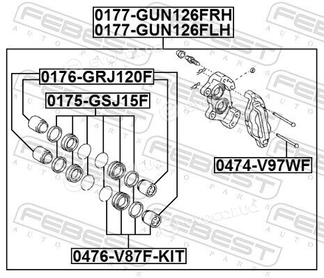 Febest 0177-GUN126FLH
