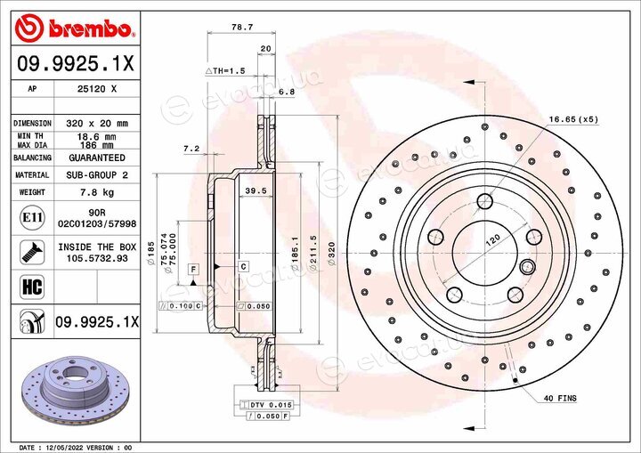Brembo 09.9925.1X