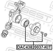 Febest DAC43820037-KIT