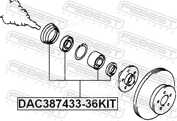 Febest DAC387433-36KIT