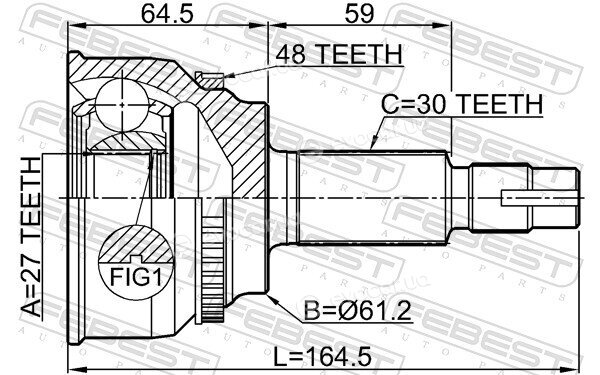 Febest 0110-AVV50A48