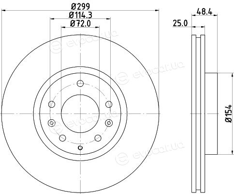 Hella Pagid 8DD 355 115-771