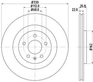 Hella Pagid 8DD 355 129-381