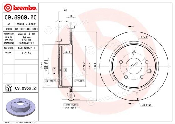 Brembo 09.8969.20