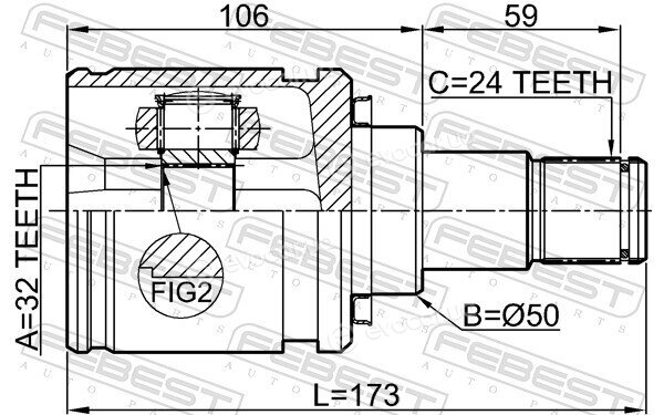 Febest 0111-CDT220LH