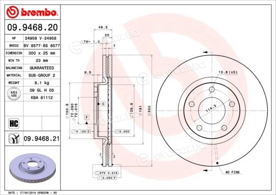 Brembo 09.9468.21