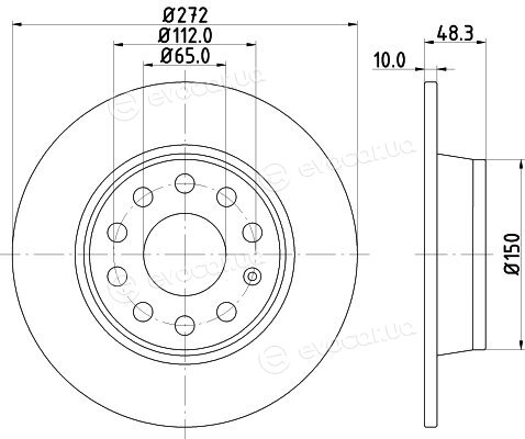 Hella Pagid 8DD 355 116-971