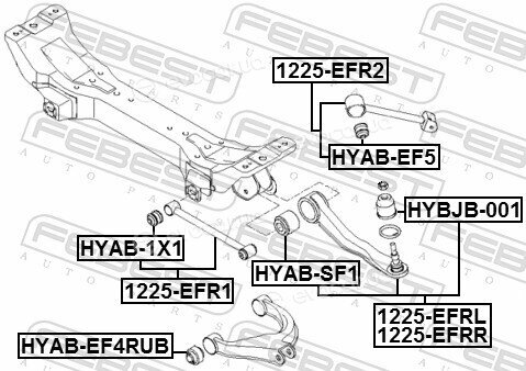 Febest HYAB-EF4RUB