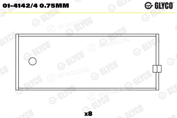 Glyco 01-4142/4 0.75mm