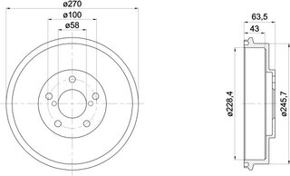 Hella Pagid 8DT 355 300-911